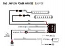 Lazer kabelsett for to lamper 2pin superseal thumbnail