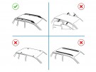 2 stk Lastestativ Takstativ for Mercedes Vito Viano/ VW Transporter/Caravelle thumbnail