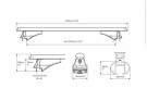 Lasteholder For integrert rails 131,5cm thumbnail