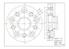 Adapter 5x130 - 5x112 71,6mm/66,6CB 25mm NR40 thumbnail