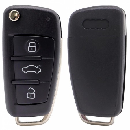 Nøkkelskall Audi flipnøkkel 3 knapper