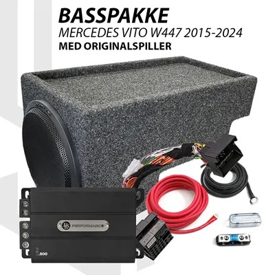 Basspakke Mercedes Vito W447 2015-2024 (orginal spiller og 2 seter)
