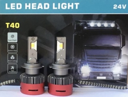 H4 T40 LED 24V Lastebil
