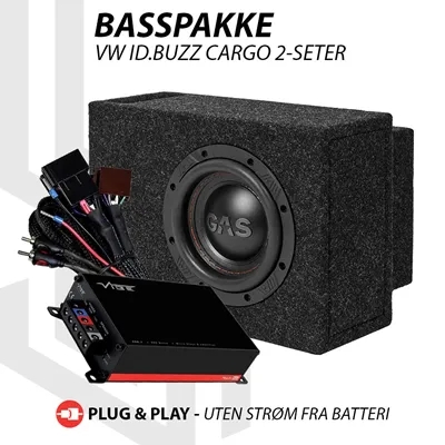 Vibe Basspakke VW ID-Buzz Cargo 2-seter Plug and play