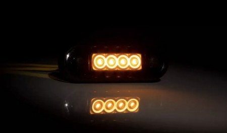 Markeringslys oransje 3 led Black edition