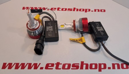 H8 H9 H11 LED 3000K-7200K m/appstyring Gult og hvitt lys