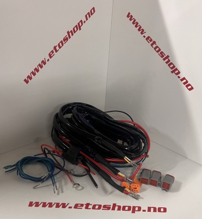 Kabelsett m/ 3x DT6 kontakt. KRAFTIG KABELSETT I HØY KVALITET! 12V