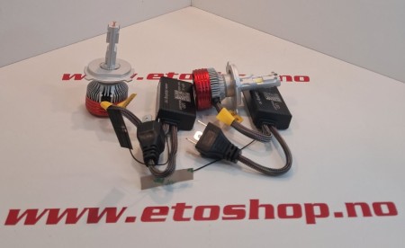 H4 LED 3000K-7200K m/appstyring Gult og hvitt lys
