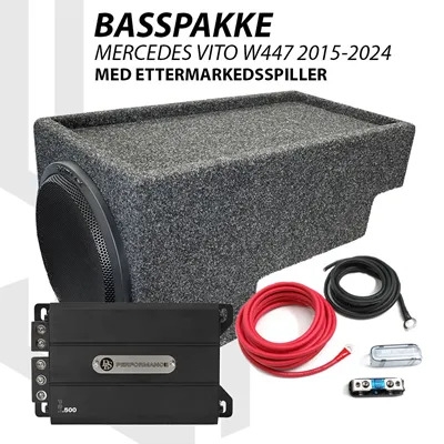 Basspakke Mercedes Vito W447 2015-2024 (ettermarkeds spiller og 2 seter)