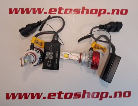 9005 9006 HB3 HB4 LED 3000K-7200K m/appstyring Gult og hvitt lys