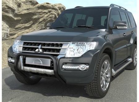 Mitsubishi Pajero V80 2012 Frontbøyle 76mm Sort