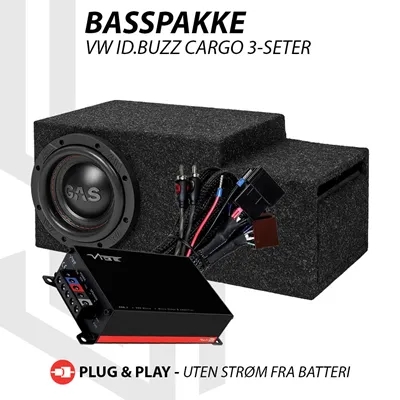 Vibe Basspakke VW ID-Buzz Cargo 3-seter Plug and play